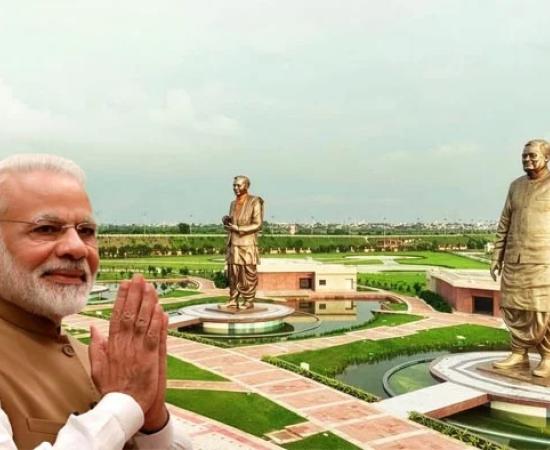 PM मोदी ने किया ‘राष्ट्र प्रेरणा स्थल’ का उद्घाटन, वाजपेयी के राष्ट्र निर्माण योगदान को किया याद