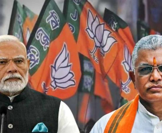 মোদীর সভায় অনুপস্থিত দিলীপ ঘোষ