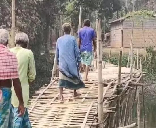 Bamboo Bridge Remains Key Poll Issue in Lahorighat After 47 Years