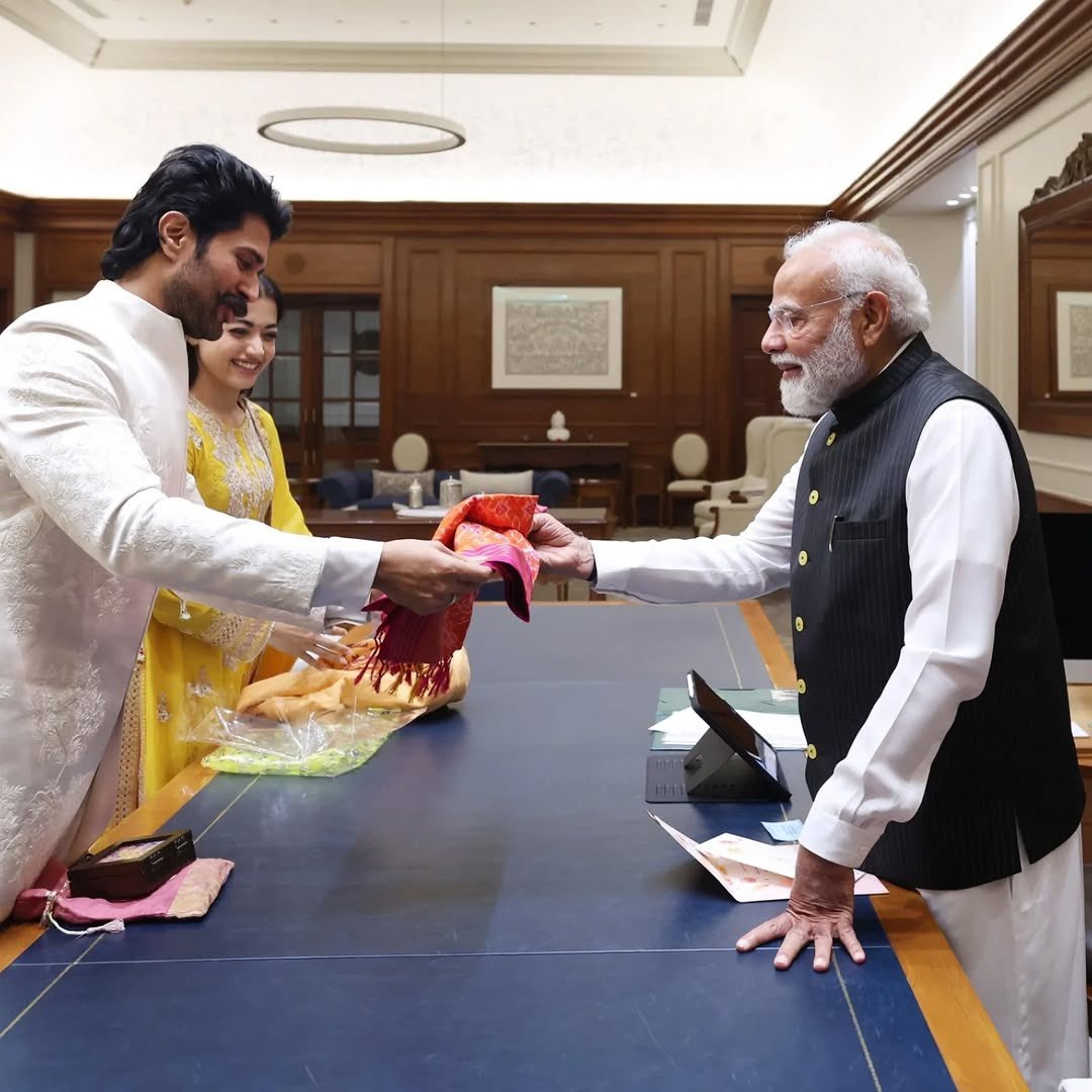 शादी से पहले रश्मिका-विजय ने पीएम मोदी को दिया रिसेप्शन का न्योता, सामने आईं तस्वीरें