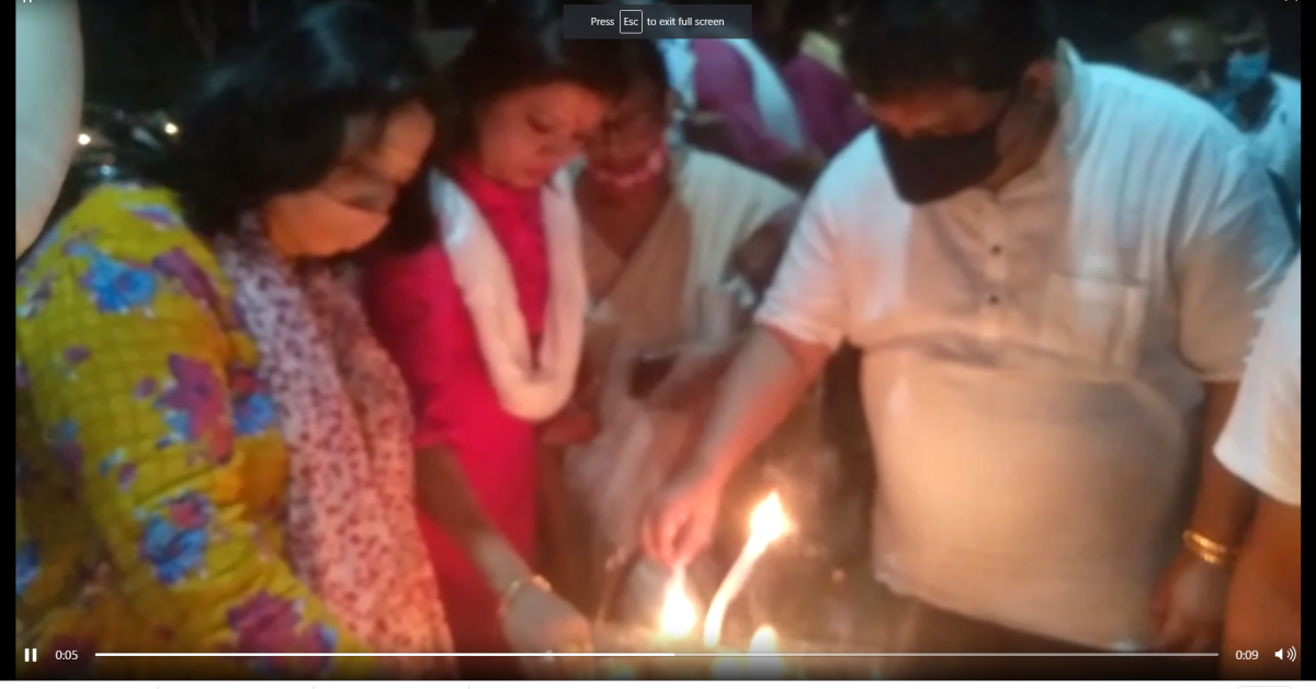 অসম প্ৰদেশ কংগ্ৰেছ কমিটিৰ উদ্যোগত বন্তি প্ৰজলন 