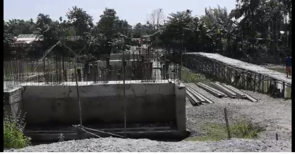 তিনি বছৰে সম্পূৰ্ণ হৈ নুঠিল কোকিলা-গুনিয়ালগুৰি সংযোগী পকী দলং