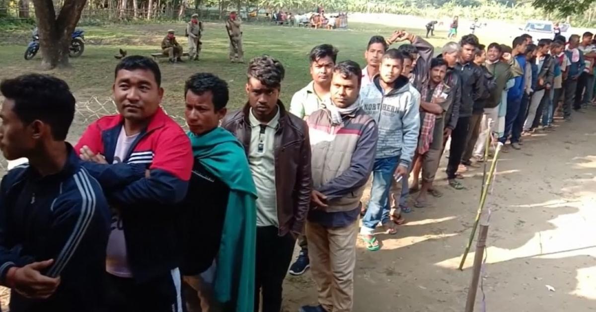 আজি বিটিএডিৰ দুই জিলাত প্ৰথম পৰ্যায়ৰ ভোটদান 