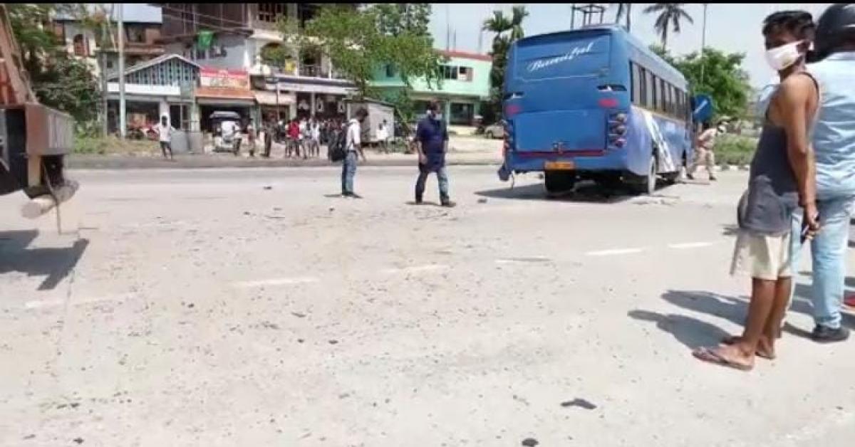 হাউলীত ভয়ংকৰ পথ দুৰ্ঘটনা