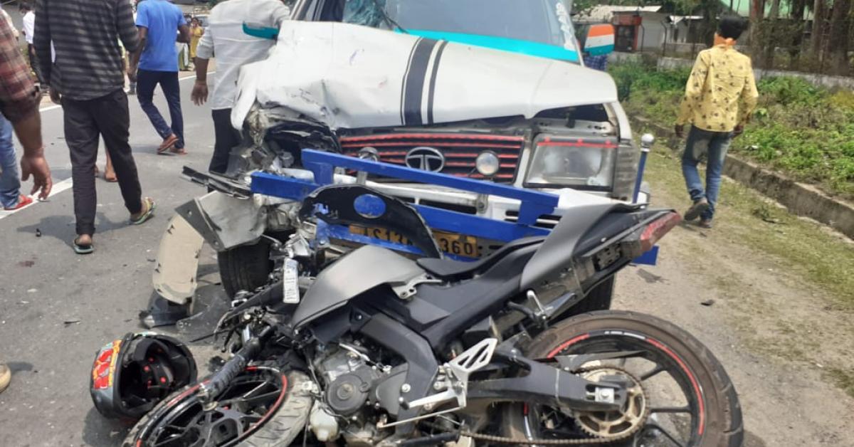 গোলাঘাটত ষ্টানকাৰী দুৰ্ঘটনাগ্ৰস্ত, নিহত এক