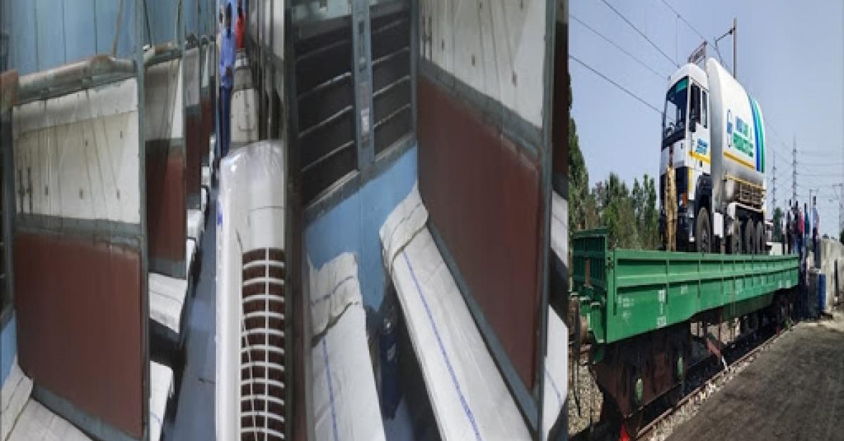 ৰেল বিভাগে চলাব অক্সিজেন এক্সপ্ৰেছ