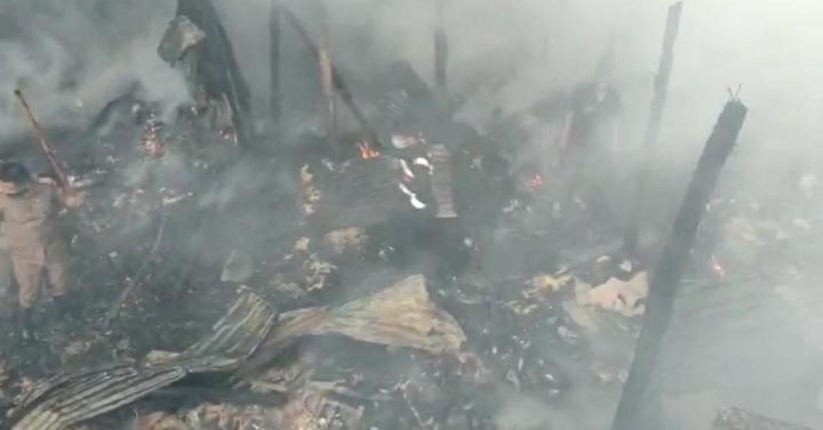 শিৱসাগৰত সংঘটিত হৈছে ভয়ানক অগ্নিকাণ্ড