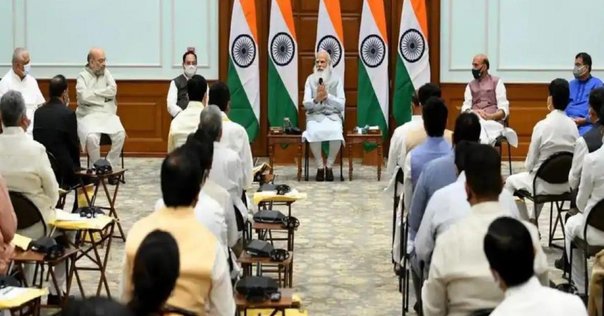 PM Modi, Amit Shah and Senior Ministers are at Rashtrapati Bhaban