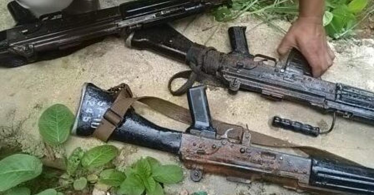 Snatched INSAS Rifles Recovered From Umkhrah River