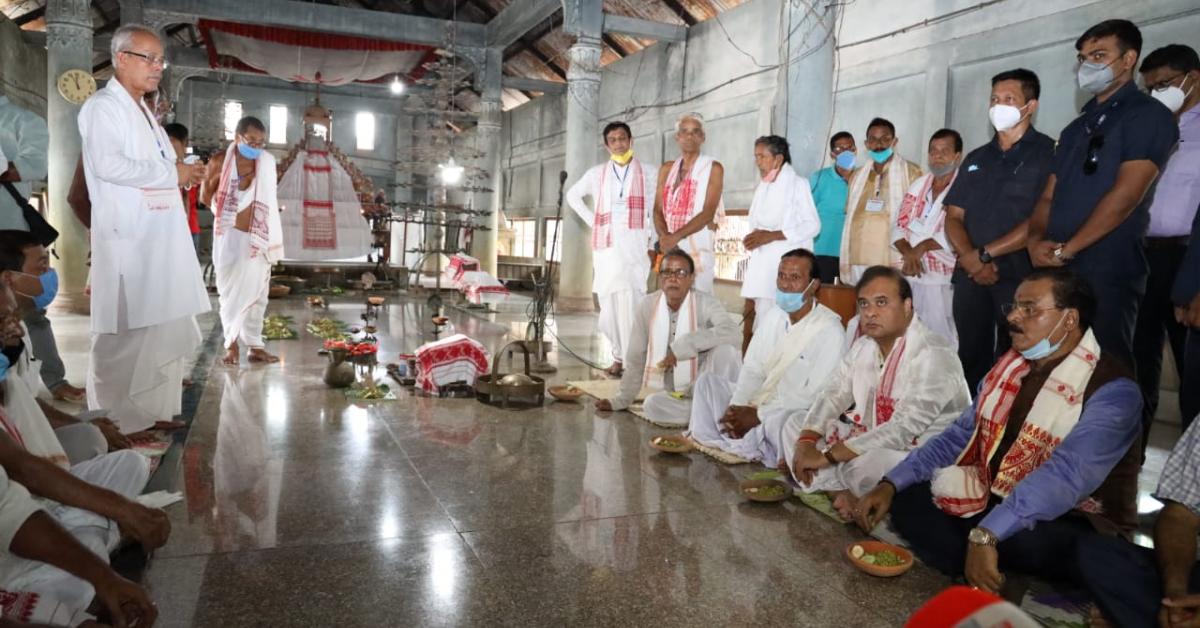 Chief Minister Dr. Himanta Biswa Sharma at Patbausi Sri Sri Shankardev Thane