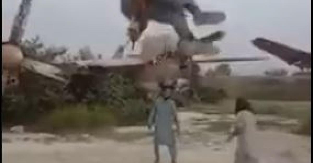 Taliban’s new form of entertainment: US copter turned into swing, video goes vira