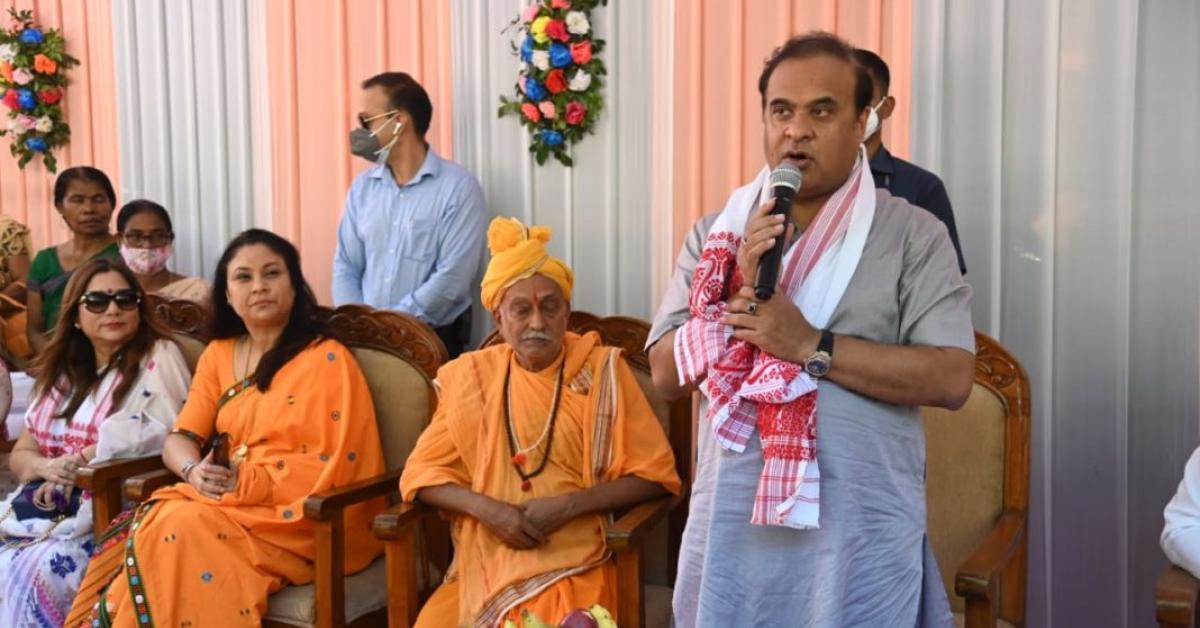 CM lays foundation stone for reconstruction of ‘sabhagriha’ of Basisthashram Devalaya