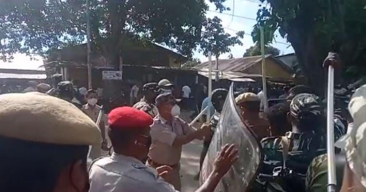 Majuli Accident Protest