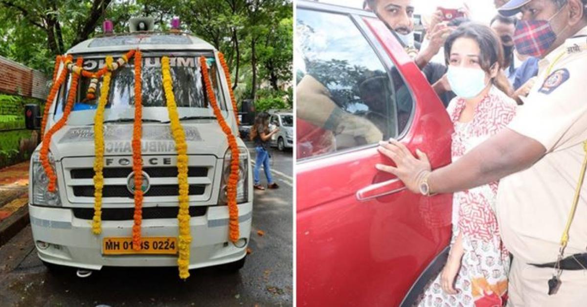 SHEHNAAZ GILL COMPLETELY BROKEN AS SHE ARRIVES FOR SIDHARTH’S FUNERAL