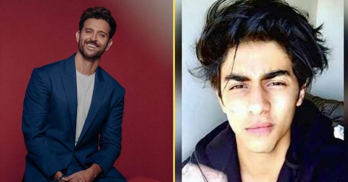 Hrithik Roshan writes a note to Aryan Khan