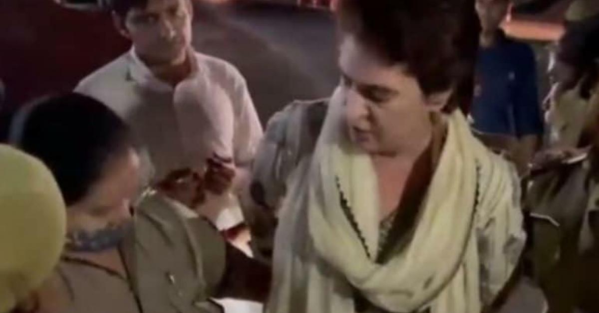  Priyanka Gandhi Detained