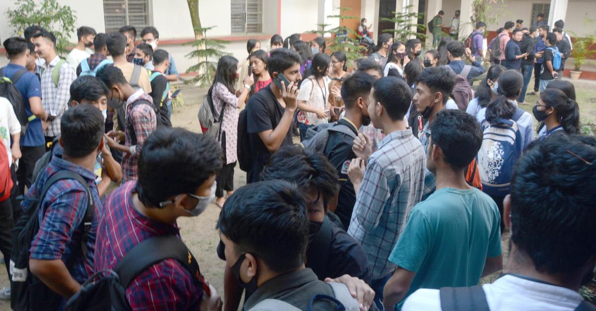 Cotton University Students Protest 