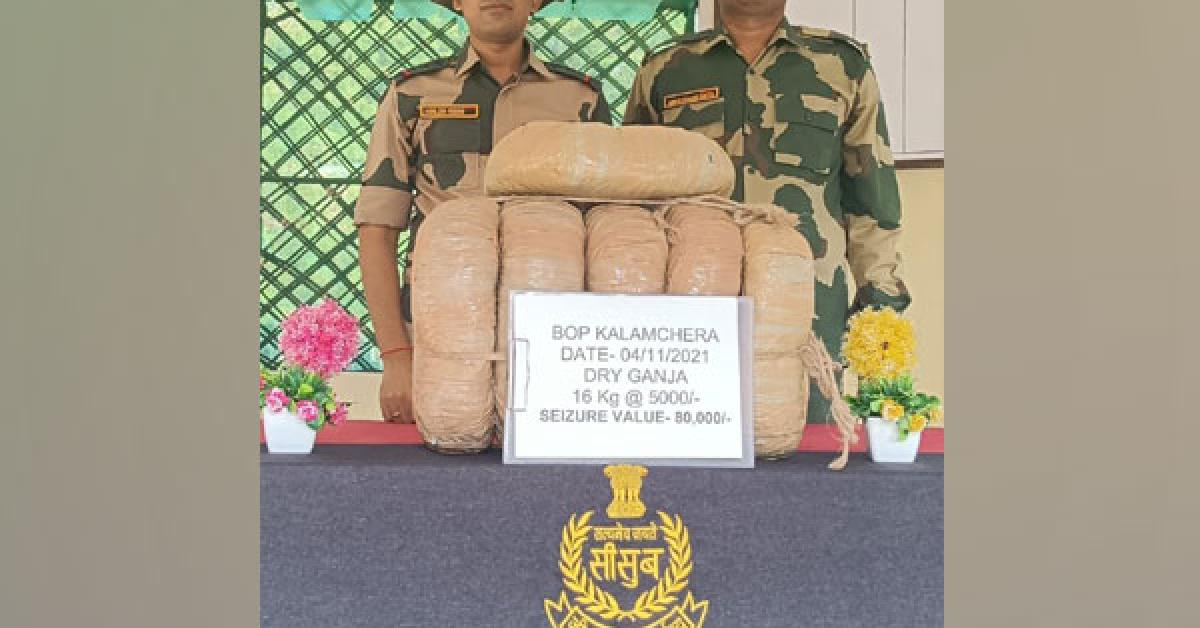 BSF seizes contraband worth over INR 7 lakh in Tripura