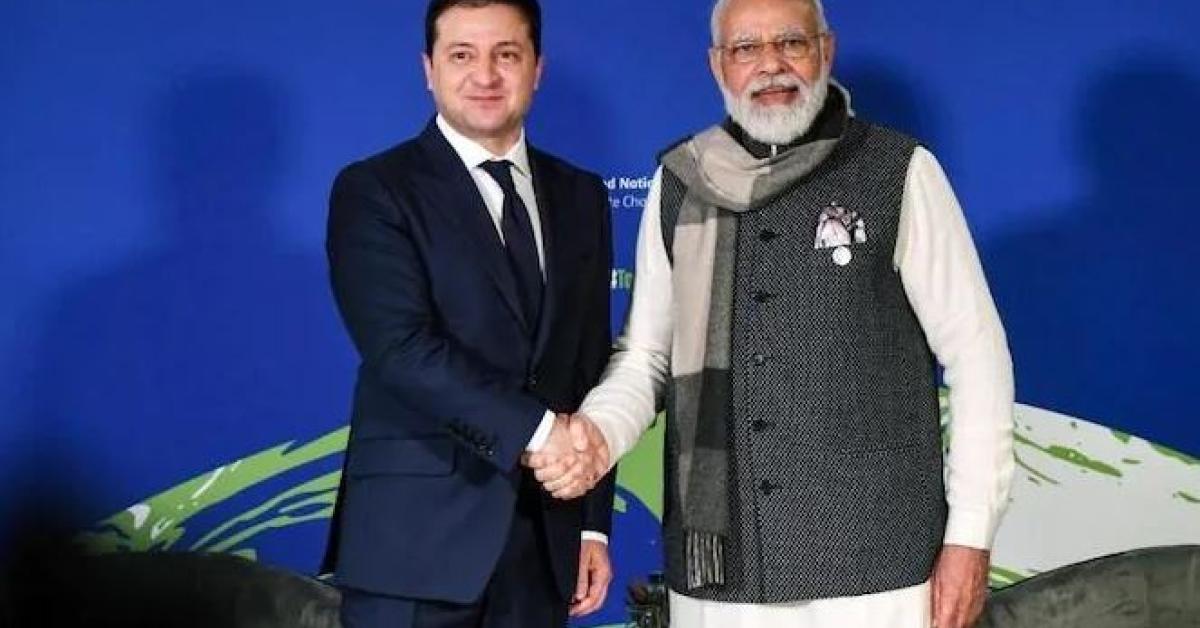 Modi with Ukraine PM