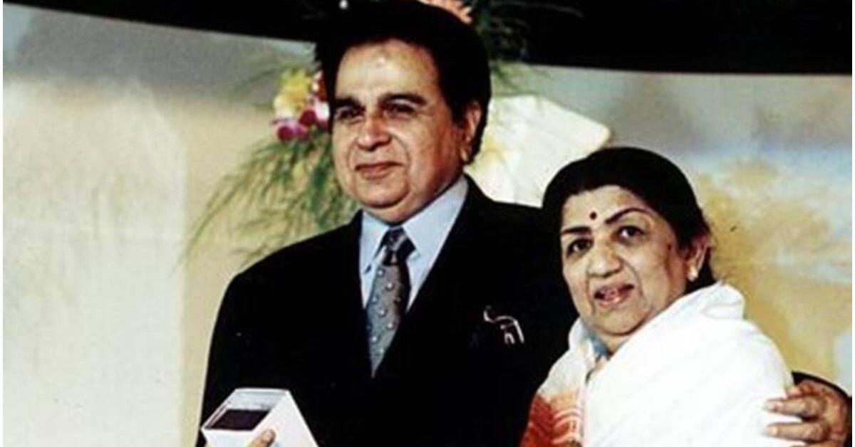 Lata Mangehskar and dilip kumar