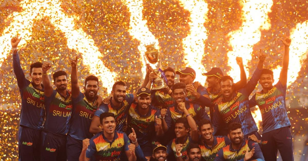Sri Lanka lift the ASIA CUP 
