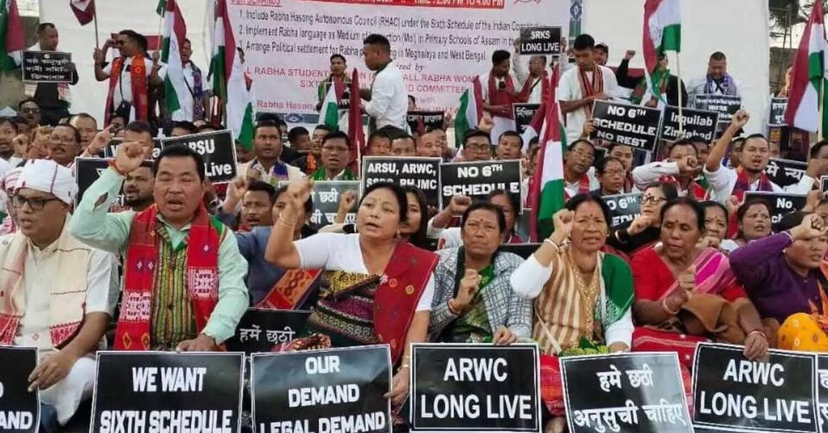 Rabha Groups Take Sixth Schedule Demand to Jantar Mantar