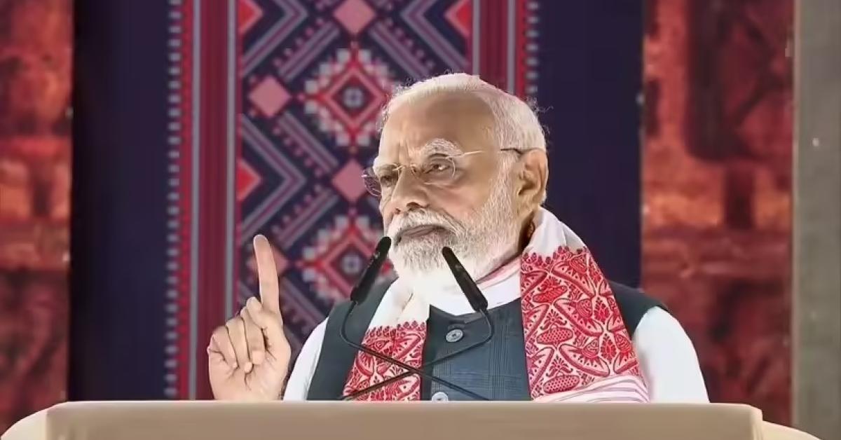 BJP Is Solving Problems Created by Congress’: PM Modi Slams Opposition in Assam