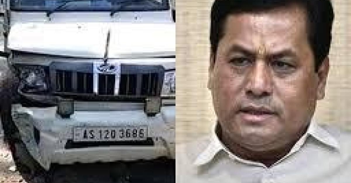 Six Injured After Escort Vehicle in Sarbananda Sonowal’s Convoy Crashes in Assam