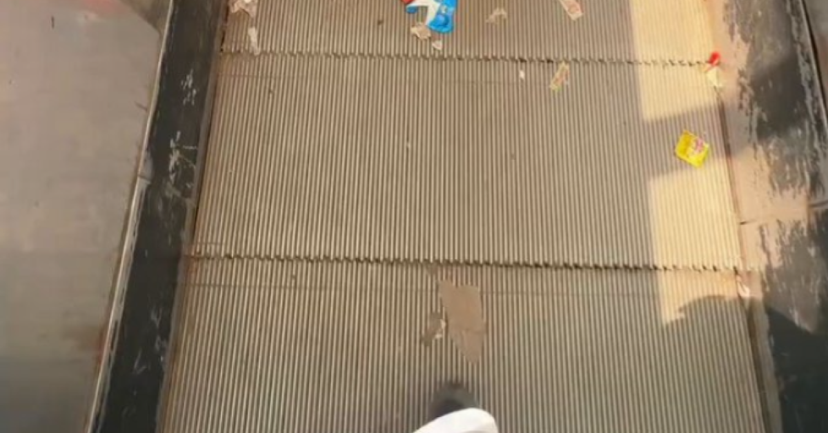 आनंद विहार के एस्केलेटर और फुट ओवरब्रिज पर कचरे का संकट, सफाई अभियान को बढ़ावा