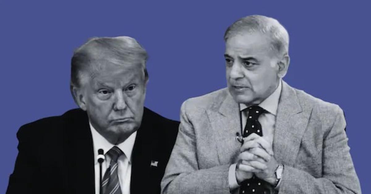 अमेरिकी राष्ट्रपति डोनाल्ड ट्रंप, शहबाज शरीफ