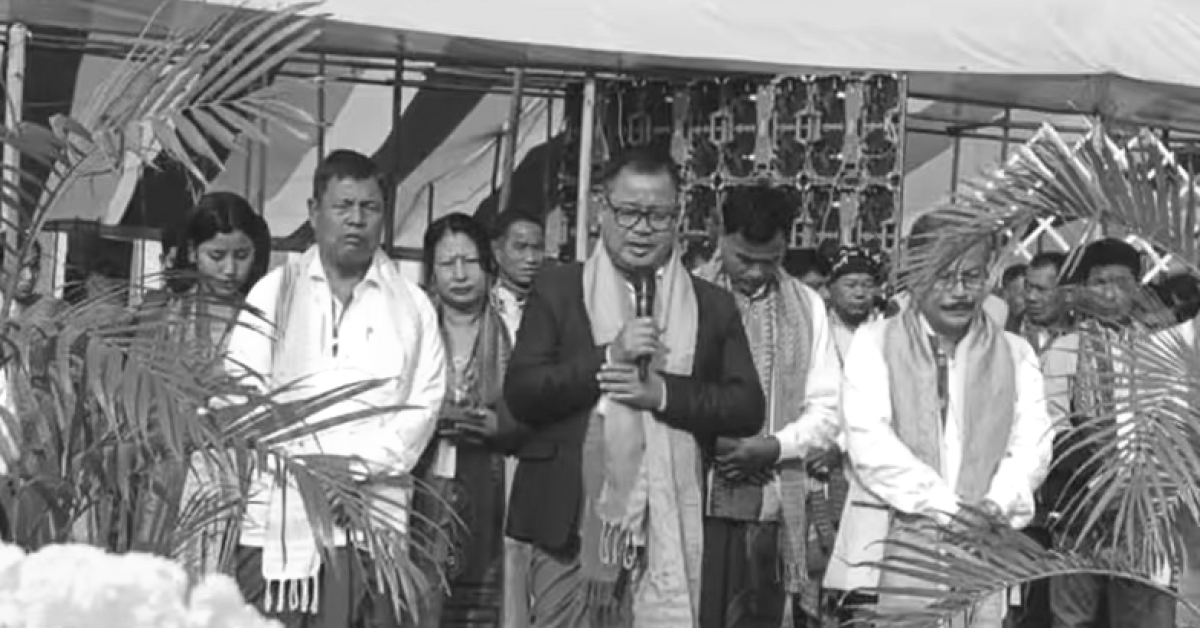 संकोष नदी तट पर ऐतिहासिक खेराई पूजा का आयोजन, ₹50 करोड़ के बाथौ मंदिर की आधारशिला रखी