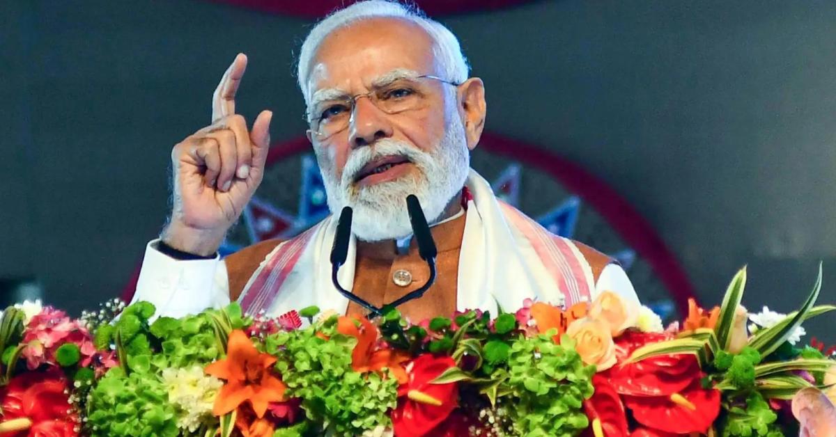 असम की कर हिस्सेदारी BJP शासन में पांच गुना बढ़ी, कांग्रेस पर PM मोदी का निशाना