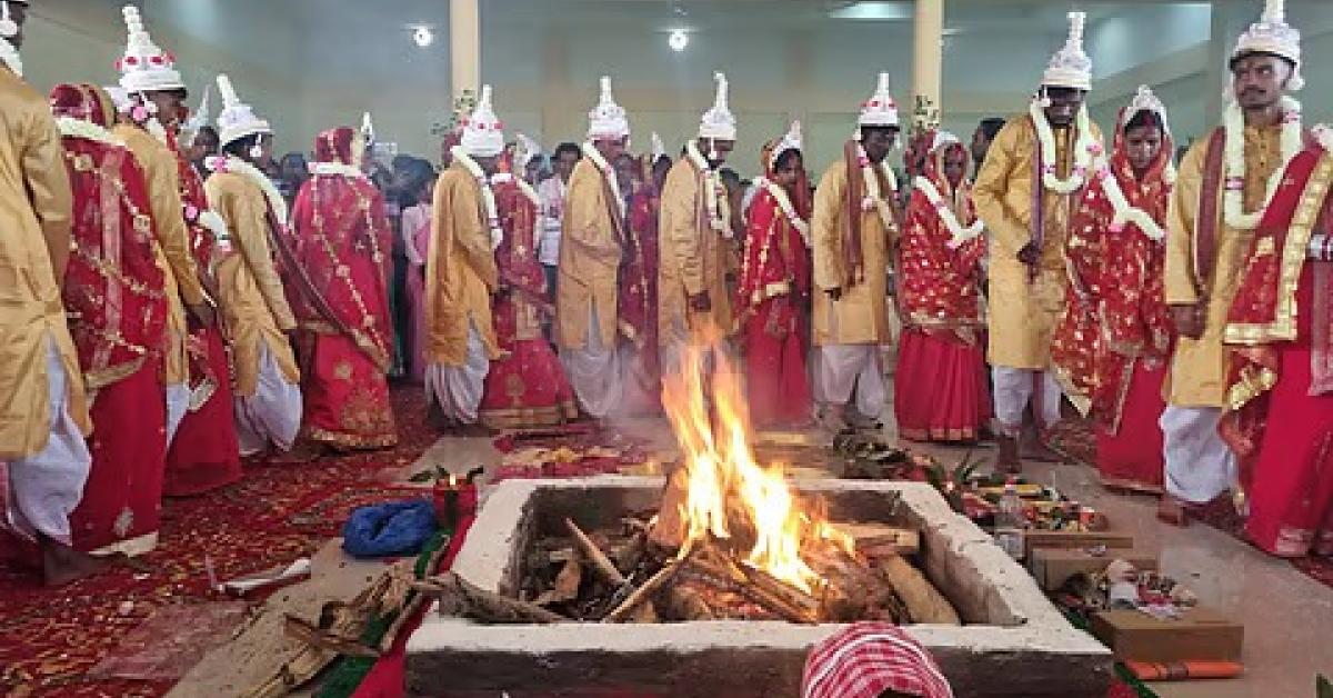 Mass Wedding for 27 Tea Garden Couples Held in Dhekiajuli