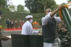  অস্ত্ৰ পূজাত অংশগ্ৰহন প্ৰতিৰক্ষা মন্ত্ৰী ৰাজনাথ সিঙৰ