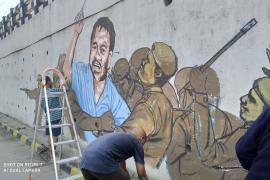 অখিল গগৈৰ মুক্তিৰ দাবীত চিত্ৰ অঁকা শিল্পীক আটক অসম আৰক্ষীৰ