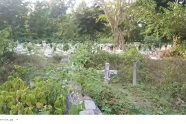  তিনিওটা ধৰ্মৰ অন্ত্যেষ্টিক্ৰিয়াস্থলী একেটা চাৰিওসীমা ভিতৰত