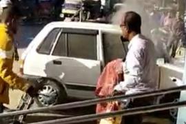 দাউ দাউকৈ জ্বলিল উঠিল ৰৈ থকা মাৰুতি গাড়ী