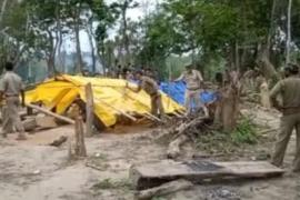 ডিফু-লামডিং পথৰ বনাঞ্চলত বন বিভাগৰ উচ্ছেদ অভিযান