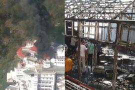জম্মুৰ বৈষ্ণোদেৱী মন্দিৰ প্ৰাংগণত ভয়াৱহ অগ্নিকাণ্ড