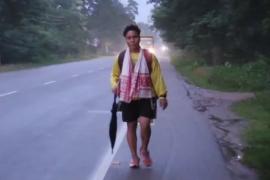  Assam daughter Anjali walks out to Ladakh