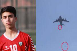 19-year-old Afghan footballer dies after falling off plane