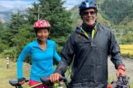 65 km a day Assam's Jowai Milind Soman and Ankita Konwar in the limelight for cycling