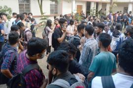 Cotton University Students Protest 