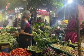 nirmala sitharaman at chennai market