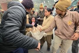 ED के I-PAC दफ्तर पर छापे के विरोध में अमित शाह के दिल्ली कार्यालय के बाहर TMC सांसदों का प्रदर्शन, 8 हिरासत में