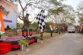 Assam Rifles flags off National Integration Tour for Jiribam youth under Civic Action Programme