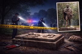 मेलबर्न में महात्मा गांधी की कांस्य प्रतिमा चोरी, पुलिस जांच में जुटी
