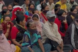 जाखलाबंधा में फोर-लेन हाईवे की मांग पर बंद, काले कपड़े बांधकर किया मौन प्रदर्शन