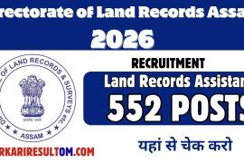 DLRS Assam Invites Applications for 552 Land Records Assistant Posts