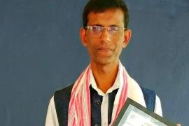 Writer Arup Saikia Honoured by Youth Organisations in Jamugurihat
